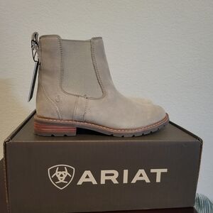 Ariat Taupe Suede Chelsea Boots